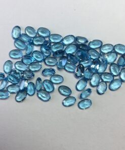 2x3mm Natural Swiss Blue Topaz Oval Cut Gemstone