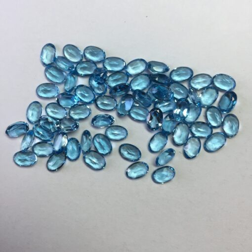 2x3mm Natural Swiss Blue Topaz Oval Cut Gemstone