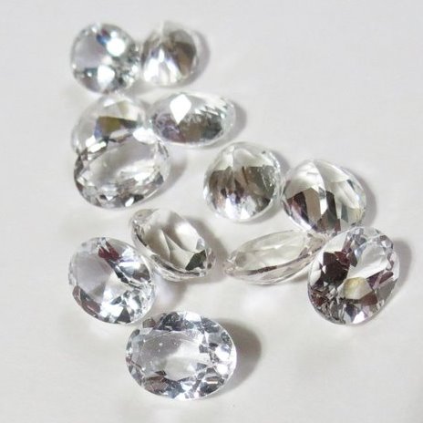2x3mm Natural Crystal Quartz Oval Cut Gemstone
