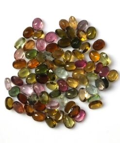 3x2mm Natural Multi Tourmaline Oval Cut Gemstone