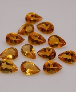 2x3mm citrine pear cut