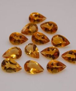 3x2mm Natural Citrine Pear Cut Gemstone