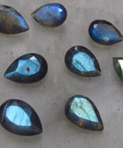 3x2mm Natural Labradorite Pear Cut Gemstone