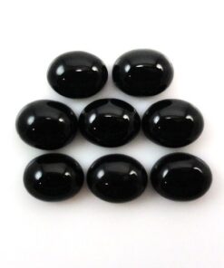3x2mm Natural Black Spinel Oval Cabochon