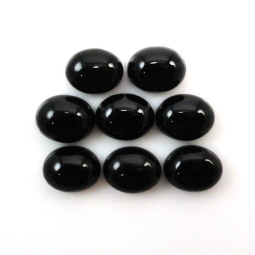 3x2mm Natural Black Spinel Oval Cabochon