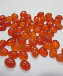 3x2mm Natural Carnelian Oval Smooth Cabochon