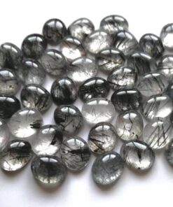 2x3mm Natural Black Rutile Oval Cabochon