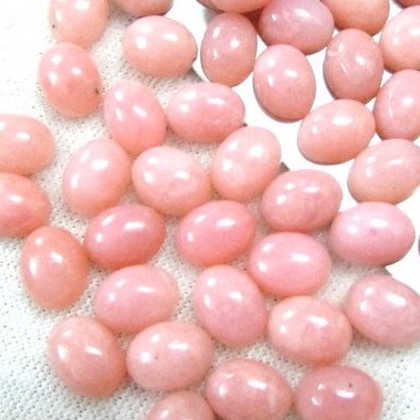 2x3mm Natural Pink Opal Oval Smooth Cabochon