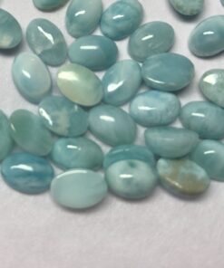 3x2mm Natural Larimar Oval Smooth Cabochon