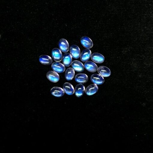 3x2mm Natural Rainbow Moonstone Oval Cabochon