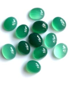 2x3mm Natural Green Chalcedony Oval Cabochon