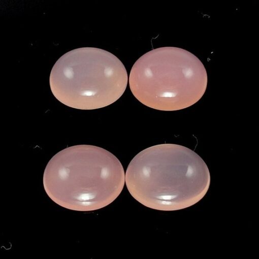 3x2mm Natural Pink Chalcedony Oval Cabochon