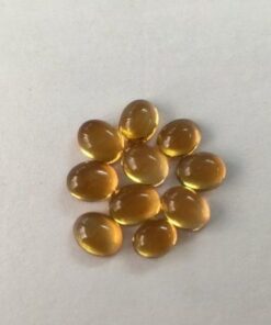 2x3mm Natural Citrine Oval Smooth Cabochon
