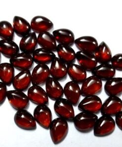 3x2mm Natural Red Garnet Pear Smooth Cabochon