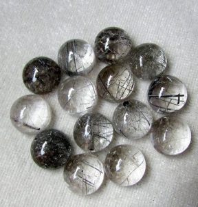 black rutile cabochon