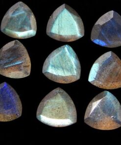 Natural Labradorite Faceted Trillion Gemstone