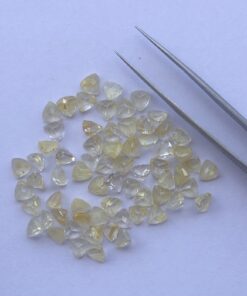 Natural Golden Rutile Trillion Gemstone