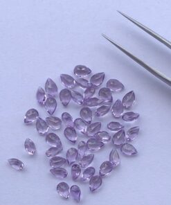 Natural Amethyst Pear Cut Gemstone