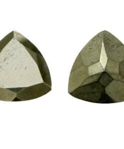 Natural Pyrite Faceted Trillion Gemstone