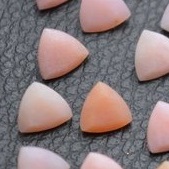 Natural Pink Opal Faceted Trillion Gemstone
