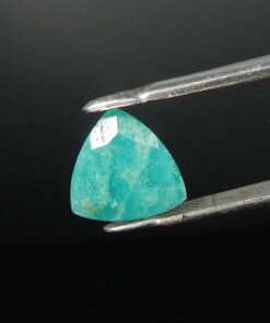 Natural Amazonite Faceted Trillion Cut Gemstone