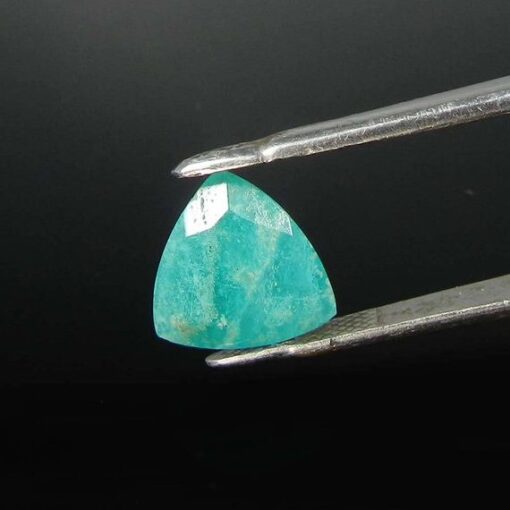 Natural Amazonite Faceted Trillion Cut Gemstone