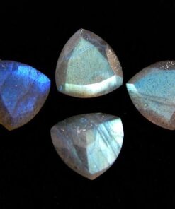 Natural Labradorite Faceted Trillion Cut Gemstone