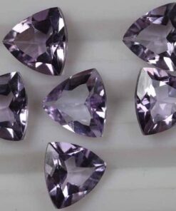 Natural Amethyst Faceted Trillion Cut Gemstone