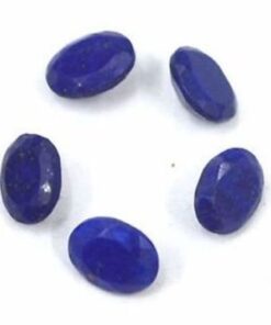 Natural Lapis Lazuli Faceted Oval Gemstone