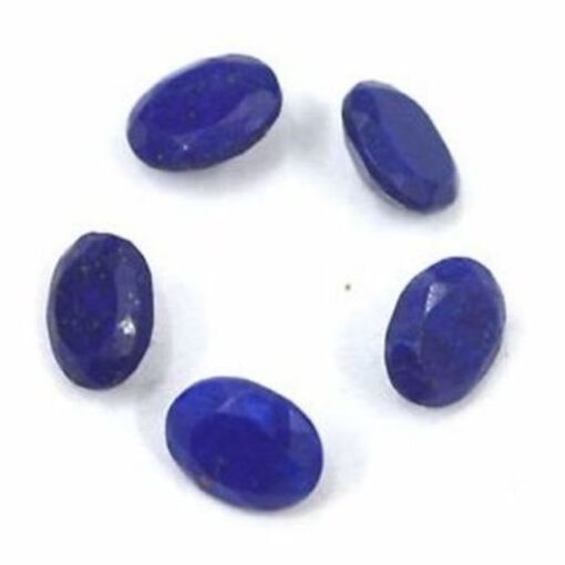 Natural Lapis Lazuli Faceted Oval Gemstone