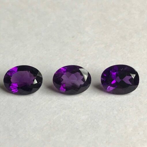 Natural African Amethyst Faceted Oval Gemstone