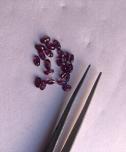 Natural Rhodolite Garnet Faceted Oval Cut Gemstone