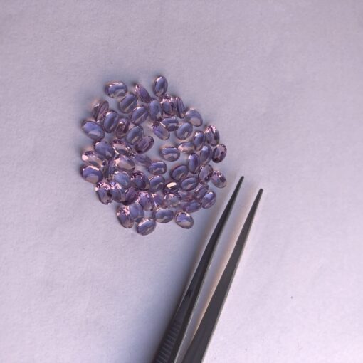 Natural Amethyst Faceted Oval Cut Gemstone