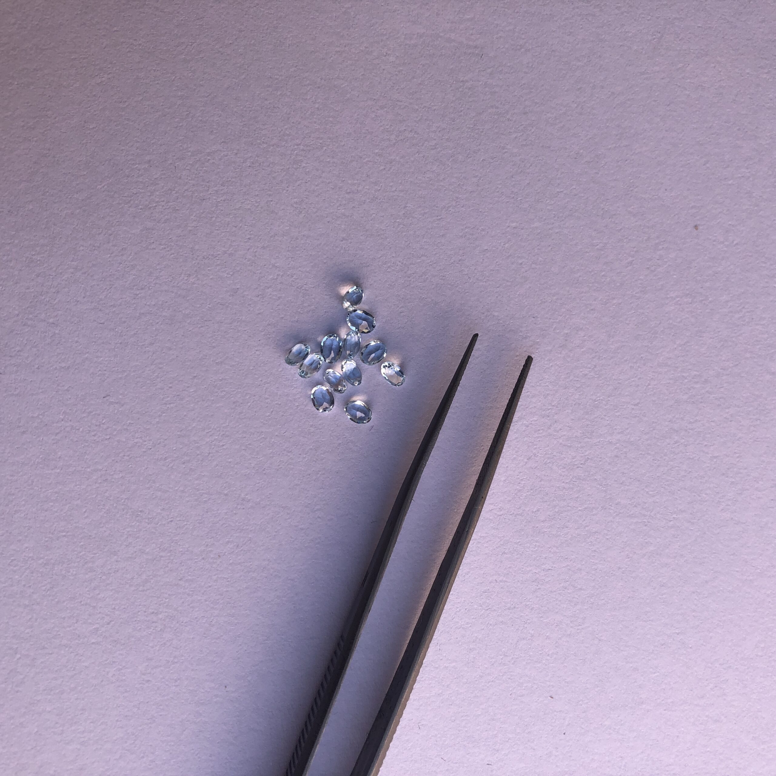 3x2mm Natural Sky Blue Topaz Oval Cut Gemstone 3x2mm Natural Sky Blue Topaz Oval Cut Gemstone