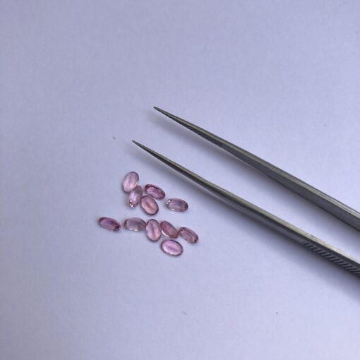 3x2mm Natural Pink Tourmaline Oval Cut Gemstone