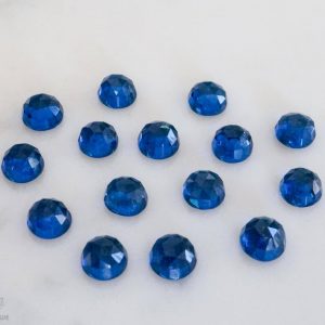 blue sapphire rose cut
