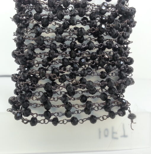 Black Spinel Beads Rosary Chain