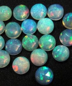 4mm Natural Ethiopian Opal Round Rose Cut Cabochon