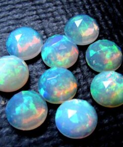 5mm Natural Ethiopian Opal Round Rose Cut Cabochon