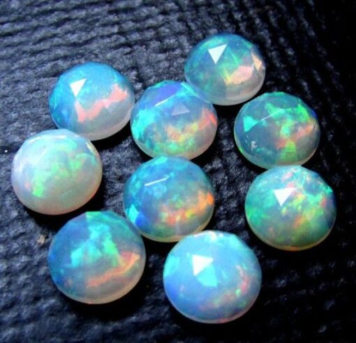 6mm Natural Ethiopian Opal Round Rose Cut Cabochon