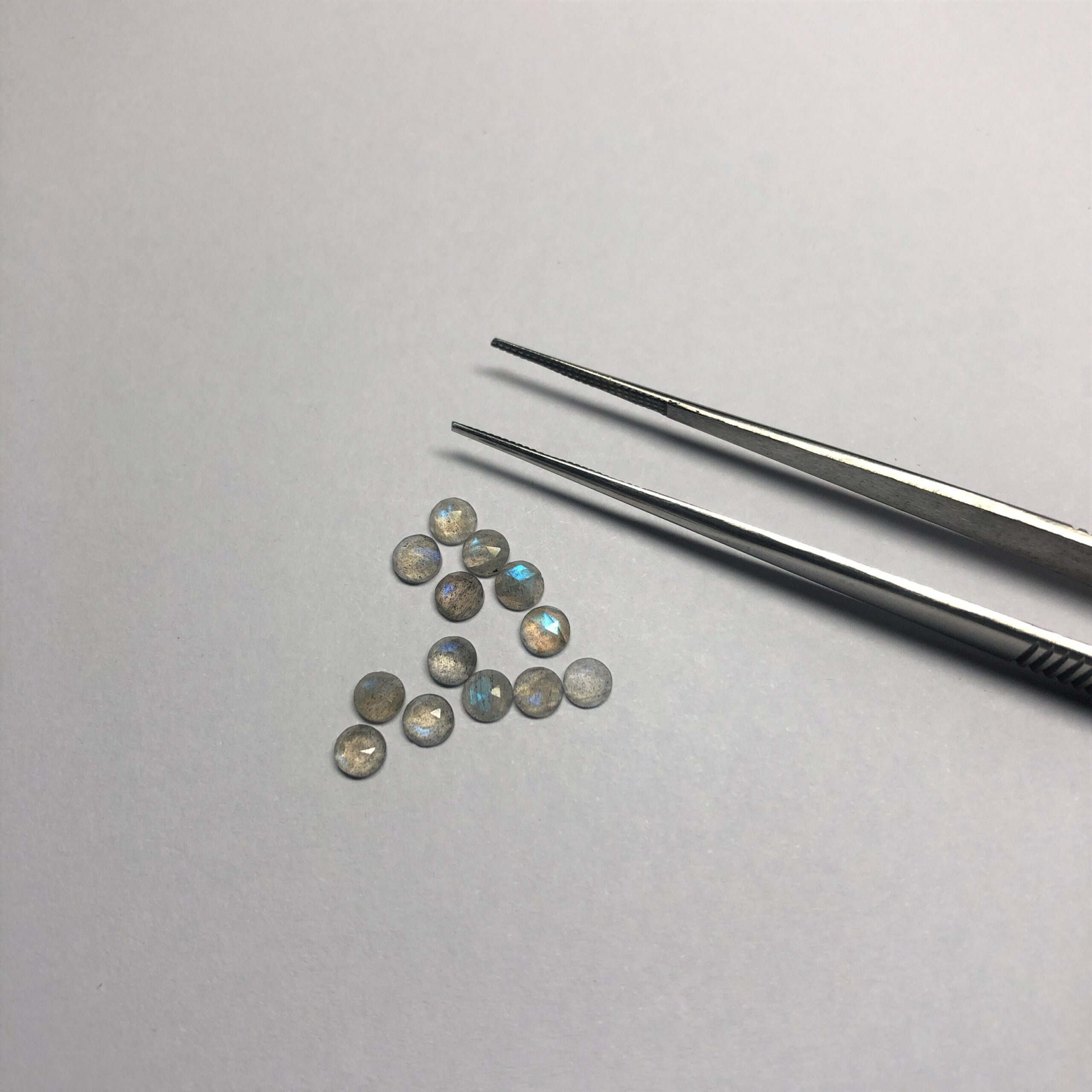 3mm Natural Labradorite Round Rose Cut Cabochon 3mm Natural Labradorite Round Rose Cut Cabochon
