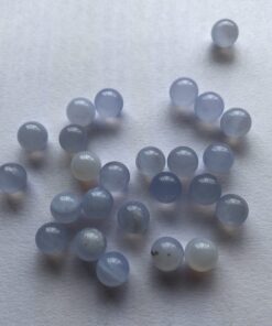 7mm Blue Lace Agate Round Sphere Gemstone