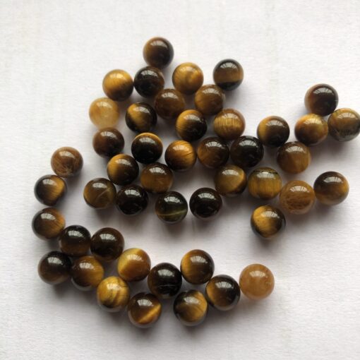 7mm Natural Tiger Eye Round Sphere Gemstone