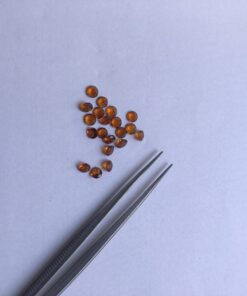 3mm Natural Brandy Citrine Round Cut Gemstone