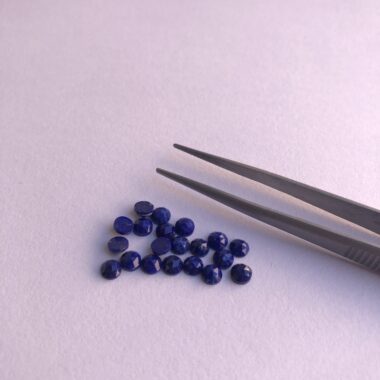 4mm Natural Lapis Lazuli Round Rose Cut Cabochon
