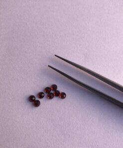 4mm Natural Red Garnet Round Rose Cut Cabochon