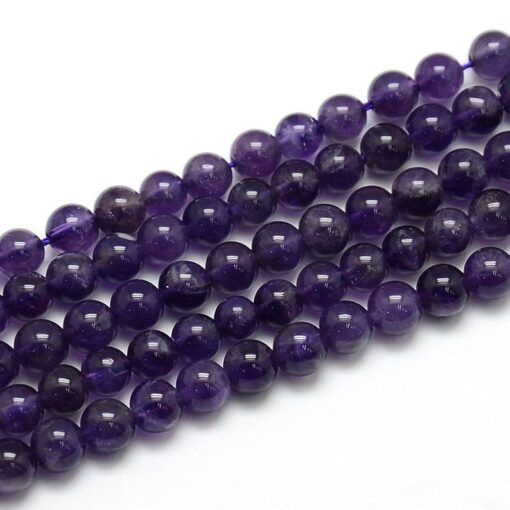 Shop 10mm Natural Amethyst Smooth Round Beads