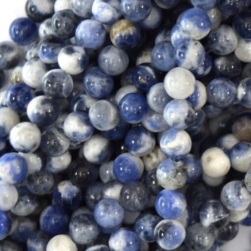 Shop 4mm Natural sodalite Smooth Round Beads