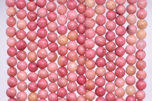 Shop 4mm Natural Pink Rhodonite Smooth Round Beads