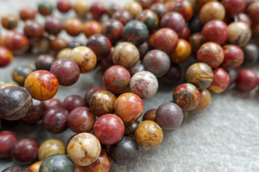 Shop 4mm Natural Picasso Jasper Smooth Round Beads